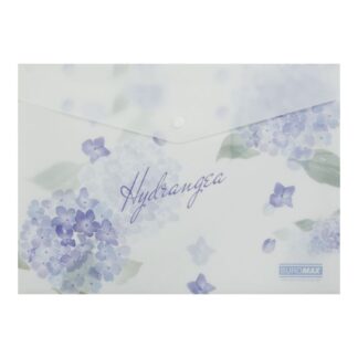 Папка-конверт на кнопці А4 "BuroMAX" /BM.3943-30/ матов.пластик, ARABESKI, світло-синій (12/360)