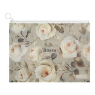 Папка-конверт на zip-блискавці А4 "BuroMAX" /BM.3948-20/ матов.пластик, ARABESKI, світло-сірий (1/12/240)