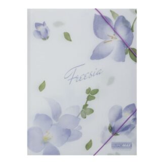 Папка на гумках А4 "BuroMAX" /BM.3908-26/ матов.пластик, ARABESKI, бузковий (1/12/180)