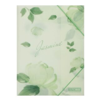 Папка на гумках А4 "BuroMAX" /BM.3908-38/ матов.пластик, ARABESKI, м'ятний (1/12/180)