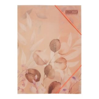 Папка на гумках А4 "BuroMAX" /BM.3908-46/ матов.пластик, ARABESKI, персиковий (1/12/180)