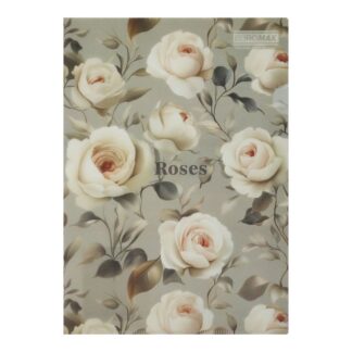 Папка-куток А4 "BuroMAX" /BM.3854-20/ матов.пластик, ARABESKI, світло-сірий (12/480)