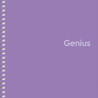 Блокнот "Genius" спіраль /A5-080-6806K/ ##, пластик 0,5 мм, 70 г/м2, заокруглені кути (4/80)