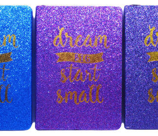 Блокнот А5/80арк /7851/ "Блискучі-надписи" ш/з тв.обл.,70г/кв.м , #,мікс (1/6)