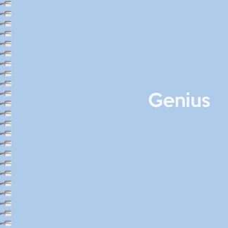Блокнот "Genius" спіраль /A5-080-6804K/ ##, пластик 0,5 мм, 70 г/м2, заокруглені кути (4/80)