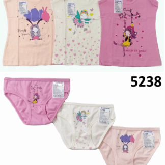BR НАБІР6 БІЛИЗНИ ДЛЯ ДІВЧИНКИ(МАЙКА+ТРУСИ) 4240/5238