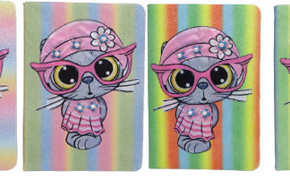 Блокнот дитячий А5/80арк. /5728-3/ "Котик з перлами"  ##, у короб.(1/30)