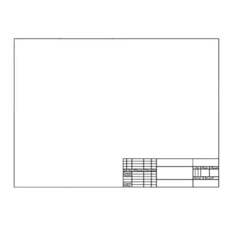 Папір для креслення (ватман) А3 "Бумвест" 190г/м2 /15В18/ з рамкою