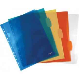 Папка-куток А4 "AXENT" /1421-00A/ 5 кол. прозора + перфор. (5/1000)