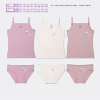 BR НАБІР БІЛИЗНИ ДЛЯ ДІВЧИНКИ(МАЙКА+ТРУСИ) 4388/5388
