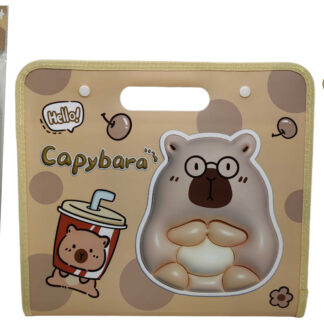 Папка-портфель /С-4001/ А4 ПВХ з 12 відділеннями "Капібара" 32,5*28см (1/30)