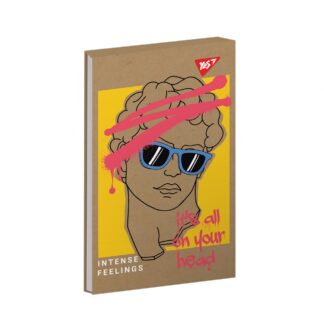 Блокнот А7+/80 # склейка "YES" /151919/ "Intense feelings" білила, крафт (3/252)