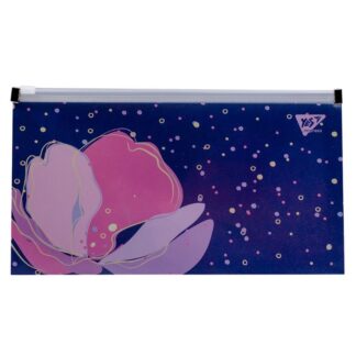 Папка-конверт з бігунком 14х26см "YES" /491779/ Check/Travel "Viola" (1/12/180/360)