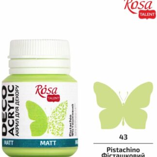 АКРИЛ для декору "ROSA TALENT" /43/ Фісташковий, матовий, 20мл (1/140)