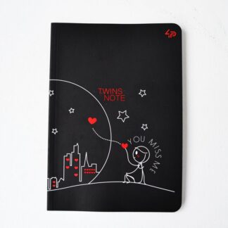 Блокнот A6/40 "4PROFI" /904297/ ## "Twins series" miss you, склейка, мат/лам, 70г