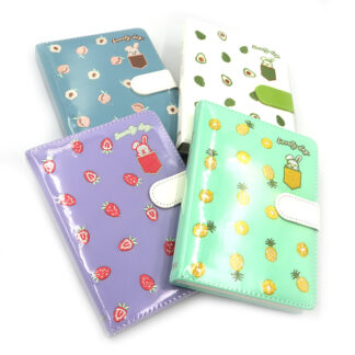 Блокнот 12,4*16,8/112арк "JO" /LB36K44-3717/ на магнітній кнопці "Fruits" мікс (1/96)