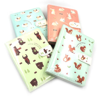 Блокнот 12,4*16,8/112арк "JO" /LB36K44-3884/ на магнітній кнопці "Лісові тварини" мікс (1/96)