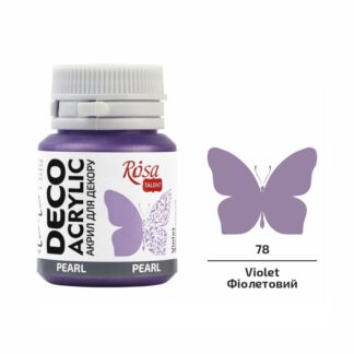 АКРИЛ для декору "ROSA TALENT" /78/ Фіолетовий, перламутр, 20 мл (1/140)