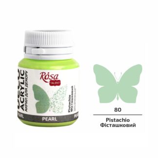 АКРИЛ для декору "ROSA TALENT" /80/ Фісташковий, перламутр, 20 мл (1/140)