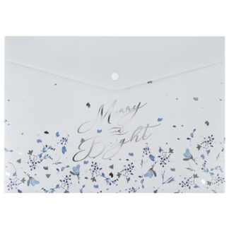 Папка-конверт на кнопці А4 "Axent" /1495-44-A/ Flower Symphony-1 (12/360)