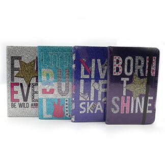 Блокнот на гумці A6/96арк.== "JO" /2010-А6/ "Style" метал., 70g COLOR/box (1/24/144)