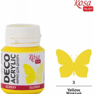 АКРИЛ для декору "ROSA TALENT" /03/ Жовтий, глянцевий, 20 мл (1/140)