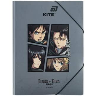 Папка на гумках А4 "Kite" /AT25-247/ Attack on Titan (1/12)