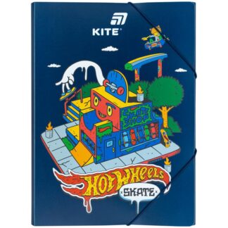 Папка на гумках А4 "Kite" /HW25-247/ Hot Wheels Skate (1/12)