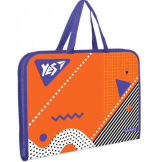 Папка-портфель на блискавці "YES" /491930/ "Erudite" з ткан. ручками (1/12/48)