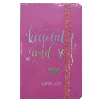 Блокнот на гумці /60-108 / "Find youself" 9 х14см, 96арк., блискуч (1/24)