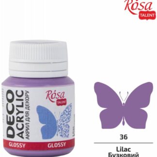 АКРИЛ для декору "ROSA TALENT" /36/ Бузковий, глянцевий, 20 мл, (1/140)