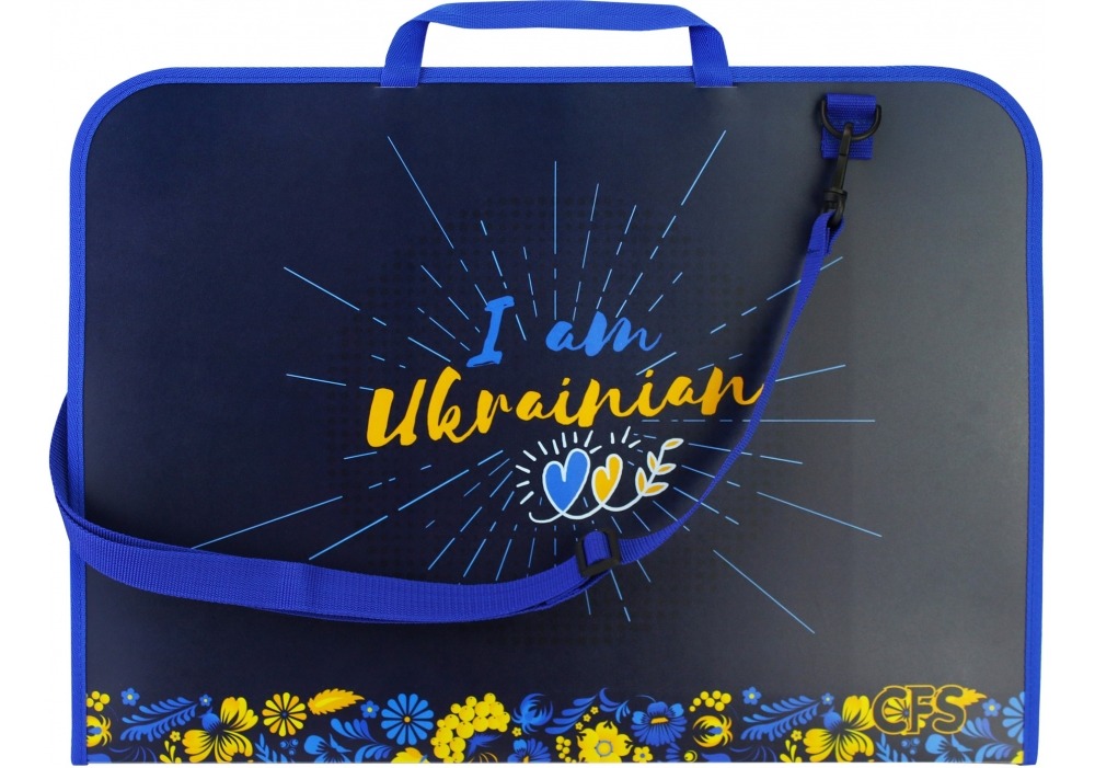 Портфель пластиковий А3 "Cool for school" /CF30003-01/ Mix на блискавці з ручкою (1/20)