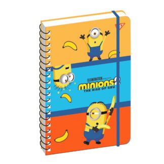 Блокнот А5/80 подвійна спіраль з гумкою "YES" /151773/ "Minions" (1/10/20)