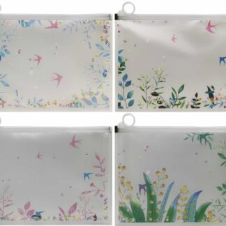 Папка з бігунком А5+ /1513/ пласт (24*18,5см) "Сипучі блискітки-Ластівки" (12)