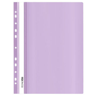 Швидкозшивач пл. евро перф."Еconomix" /Е31510-88/ А4 лавандова, глянець,120/160 мкм (10)