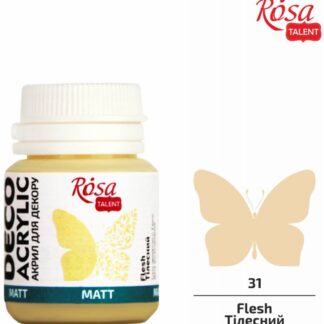 АКРИЛ для декору "ROSA TALENT" /31/ Тілесний, матовий, 20мл