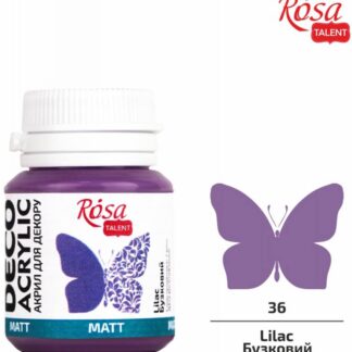 АКРИЛ для декору "ROSA TALENT" /36/ Бузковий, матовий, 20мл (1/140)