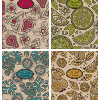 Блокнот 125*200 80арк. "Mandarin" КРАФТ тв.обкл. == диз.1841-1844  (1/24)