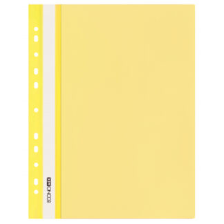 Швидкозшивач пл. евро перф."Еconomix" /Е31510-05/ А4 жовтий, глянець,120/160 мкм (10)