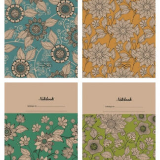 Блокнот 125*200 120арк. "Mandarin" КРАФТ тв.обкл. == диз.1857-1860  (1/24)