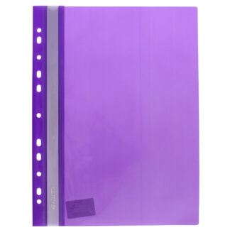 Швидкозшивач пл. європерф. А4 "4OFFICE" /4-240-07/ Фіолетовий, глянець (10/240)