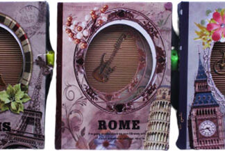 Блокнот з замочком у коробці /64К-5064-017/ "Міста" == 13*16см. 50арк. 3кол.  (1/60)