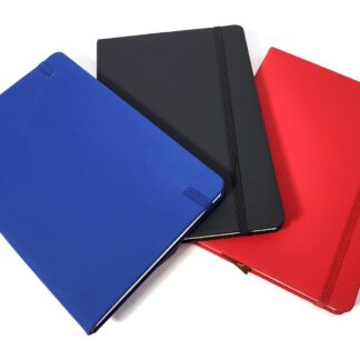 Блокнот А5/96арк /140018/ # ПУ обкладинка, на резинці (1/96)