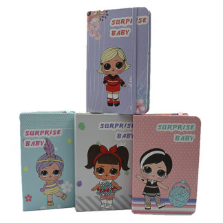 Блокнот на гумці A7/80арк. "JO" /DSCN9365-A7/ "LOL"==, кол. край, мікс  (1/24)