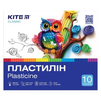 Пластилін восковий "Kite" /K-084/ 10кол., 200г. Classic (67728)