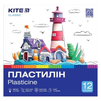Пластилін восковий "Kite" /K-1086/ 12кол., 240г. Classic (67729)