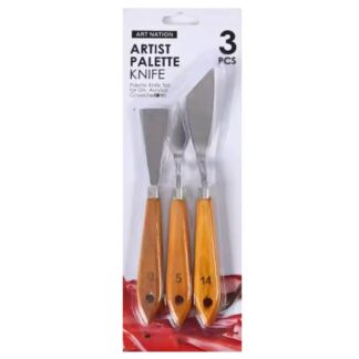 Набір художніх мастихінів "Art Nation" /MPK-03/ 3шт. (1/36/144)