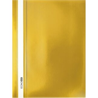 Швидкозшивач пл. Б/ПЕРФ. "Еconomix" /Е31509-05/ А4 жовтий, фактура помаранч,120/160 мкм (10)