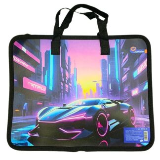 Папка-портфель 26*32см "JO" /S2025_08/ "Car neon" (1/12/120)