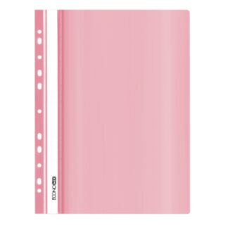 Швидкозшивач пл. евро перф."Еconomix" /Е31510-89/ А4 Пастель рожева, глянець,120/160 мкм (10)